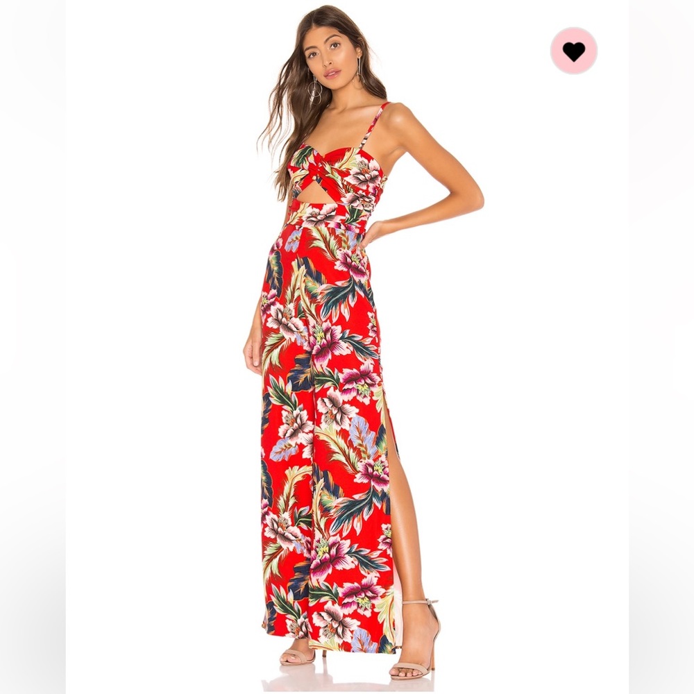 NWOT NBD Jumpsuit in Tropical Red